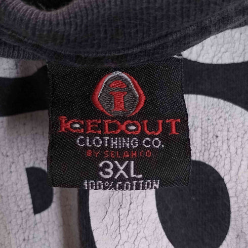 ICE DOUT If You See Da Police Warn A Brother 企業ロゴ クルーネックTシャツ メンズ  3XL